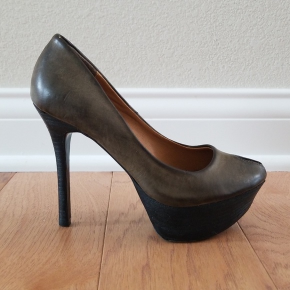 Steve Madden Luxe sz 6 L. Giana Peep Toe Pumps - Picture 2 of 8